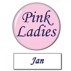 Pink Ladies Badge and Button